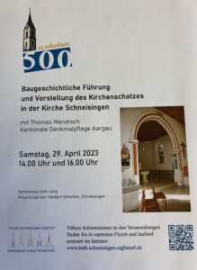 500 Jahre St. Nikolaus Kirche – Führung und Vorstellung des Kirchenschatzes