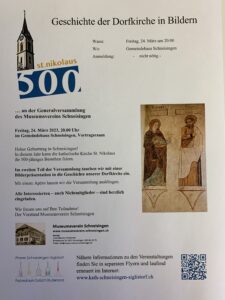 500 Jahre St. Nikolaus Kirche – Die Geschichte der Dorfkirche in Bildern