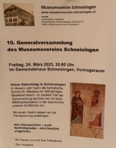 500 Jahre St. Nikolaus Kirche Schneisingen